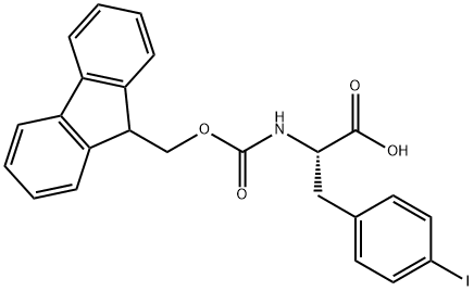 Fmoc-L-4-Iodophenylalanine Struktur