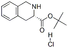 3-ISOQUINOLINECARBOXYLIC ACID, 1,2,3,4-TETRAHYDRO-, 1,1-DIMETHYLETHYL ESTER, HYDROCHLORIDE, (S)- Struktur