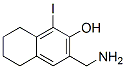 1-iodo-3-aminomethyl-5,6,7,8-tetrahydro-2-naphthol Struktur