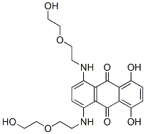 1,4-dihydroxy-5,8-bis((2-(2-hydroxyethoxy)ethyl)amino)-9,10-anthracenedione Struktur