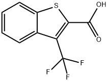 BENZO[B]THIOPHENE-2-CARBOXYLIC ACID, 3-(TRIFLUOROMETHYL)- Struktur