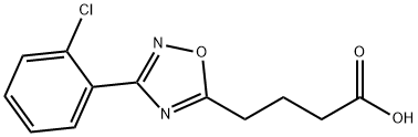 4-[3-(2-CHLOROPHENYL)-1,2,4-OXADIAZOL-5-YL]BUTANOIC ACID Struktur