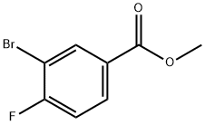 3-BROMO-4-FLUORO-BENZOIC ACID METHYL ESTER Struktur