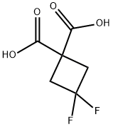 3,3-DIFLUORO-CYCLOBUTANE-1,1-DICARBOXYLIC ACID Struktur