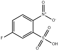 3-Fluoro-6-nitrobenzenesulfonic acid Struktur