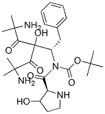 tert-butyloxycarbonyl-hydroxyprolyl-alpha-aminoisobutyryl-alpha-aminoisobutyryl-phenylalaninol Struktur