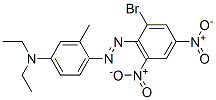 4-[(2-bromo-4,6-dinitrophenyl)azo]-N,N-diethyl-m-toluidine Struktur