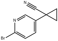 1-(6-broMopyridin-3-yl)cyclopropanecarbonitrile Struktur