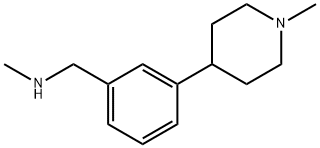 Benzenemethanamine, N-methyl-3-(1-methyl-4-piperidinyl)- (9CI) Struktur