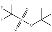 Methanesulfonic acid, trifluoro-, 1,1-diMethylethyl ester Struktur