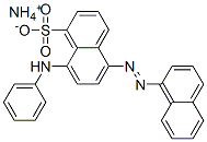 ammonium 5-(1-naphthylazo)-8-(phenylamino)naphthalenesulphonate Struktur