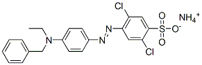 ammonium 4-[[4-[benzyl(ethyl)amino]phenyl]azo]-2,5-dichlorobenzenesulphonate Struktur