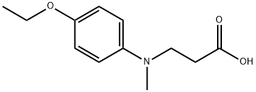 B-ALANINE, N-(4-ETHOXYPHENYL)-N-METHYL- Struktur