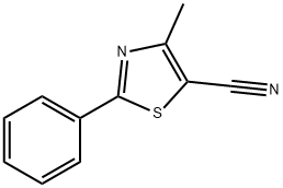 4-METHYL-2-PHENYL-1,3-THIAZOLE-5-CARBONITRILE Struktur