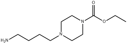 Ethyl 4-(4-aminobutyl)piperazine-1-carboxylate Struktur