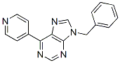 9H-Purine,  9-(phenylmethyl)-6-(4-pyridinyl)- Struktur