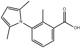 3-(2,5-dimethyl-1H-pyrrol-1-yl)-2-methylbenzoic acid Struktur