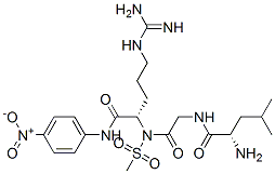 methylsulfonylleucyl-glycyl-arginine-4-nitroanilide Struktur