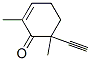 2-Cyclohexen-1-one, 6-ethynyl-2,6-dimethyl- (9CI) Struktur