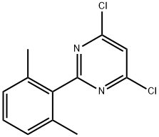 4,6-DICHLORO-2-(2,6-DIMETHYLPHENYL)PYRIMIDINE Struktur