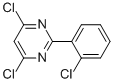 2-(2-CHLOROPHENYL)-4,6-DICHLOROPYRIMIDINE Struktur