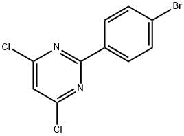 2-(4-BROMOPHENYL)-4,6-DICHLOROPYRIMIDINE Struktur