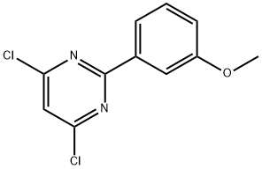 4,6-DICHLORO-2-(3-METHOXYPHENYL)PYRIMIDINE Struktur