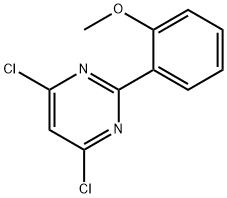 4,6-DICHLORO-2-(2-METHOXYPHENYL)PYRIMIDINE Struktur