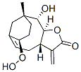 (3aS,7R,10R,11S,11aS)-3a,4,7,8,9,10,11,11a-Octahydro-7-hydroperoxy-11-hydroxy-10-methyl-3-methylene-6,10-methanocyclodeca[b]furan-2(3H)-one Struktur