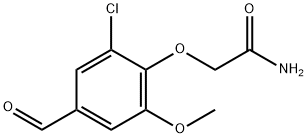 2-(2-CHLORO-4-FORMYL-6-METHOXYPHENOXY)ACETAMIDE Struktur