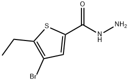 4-BROMO-5-ETHYL-THIOPHENE-2-CARBOXYLIC ACID HYDRAZIDE Struktur