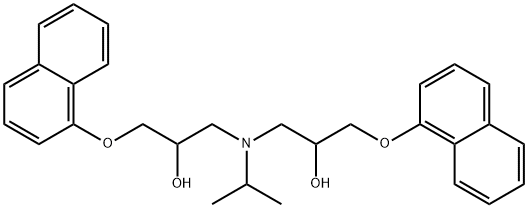 1,1'-[(1-Methylethyl)iMino]bis[3-(1-naphthalenyloxy)-2-propanol Struktur