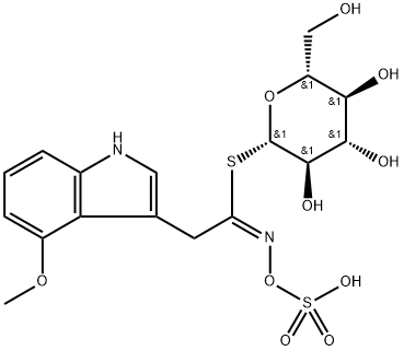 4-Methoxyglucobrassicin Struktur