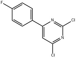 2,4-DICHLORO-6-(4-FLUOROPHENYL)PYRIMIDINE Struktur