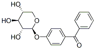 phenyl-[4-[(2S,3R,4S,5R)-3,4,5-trihydroxyoxan-2-yl]oxyphenyl]methanone Struktur