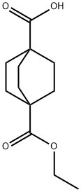 Bicyclo[2.2.2]octane-1,4-dicarboxylic acid, Monoethyl ester Struktur