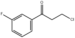 3-CHLORO-1-(3-FLUOROPHENYL)-1-OXOPROPANE Struktur