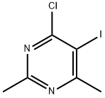 4-CHLORO-5-IODO-2,6-DIMETHYLPYRIMIDINE Struktur