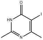 2,6-DIMETHYL-5-IODO-4(3H)-PYRIMIDONE Struktur