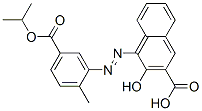 3-hydroxy-4-[[2-methyl-5-[(1-methylethoxy)carbonyl]phenyl]azo]-2-naphthoic acid Struktur