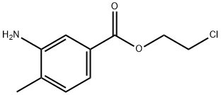 3-AMINO-4-METHYLBENZOIC ACID 2'-CHLOROETHYL ESTER Struktur