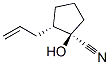 Cyclopentanecarbonitrile, 1-hydroxy-2-(2-propenyl)-, (1R,2S)- (9CI) Struktur