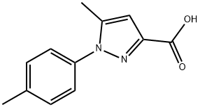 5-METHYL-1-P-TOLYL-1H-PYRAZOLE-3-CARBOXYLIC ACID Struktur