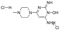 3-hydroxy-2-imino-6-(4-methylpiperazin-1-yl)pyrimidin-4-amine dihydroc hloride Struktur