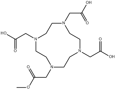 1,4,7,10-Tetraazacyclododecane-1,4,7,10-tetraacetic acid, MonoMethyl ester Struktur