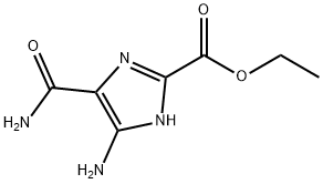 1H-Imidazole-2-carboxylicacid,4-amino-5-(aminocarbonyl)-,ethylester(9CI) Struktur