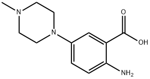 2-AMino-5-(4-Methyl-1-piperazinyl)benzoic Acid Struktur