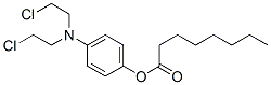 [4-[bis(2-chloroethyl)amino]phenyl] octanoate Struktur