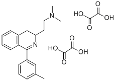 3,4-Dihydro-N,N-dimethyl-1-(3-methylphenyl)-3-isoquinolineethanamine e thanedioate (1:2) Struktur