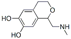 1H-2-Benzopyran-6,7-diol, 3,4-dihydro-1-[(methylamino)methyl]- (9CI) Struktur